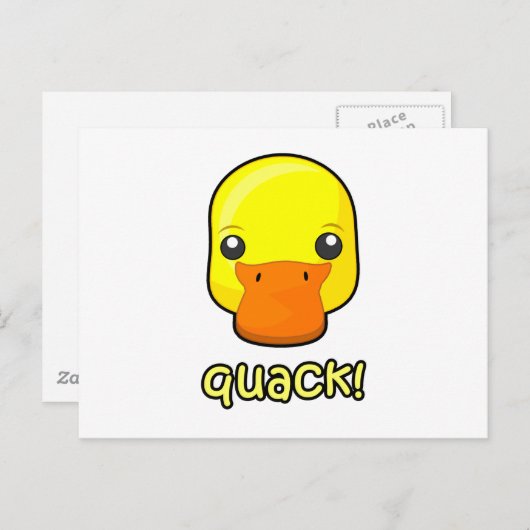 Quack! Duck Postkarte (Vorne/Hinten)