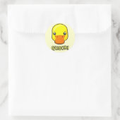 Quack! Duck Runder Aufkleber (Tasche)