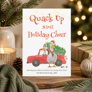 Quack ein bisschen Weihnachtsstimmung Ente