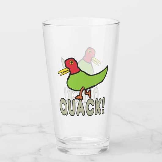 Quack-Entenquack Glas (Rückseite)
