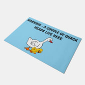 QUACK HEAD DUCKS FUßMATTE (Schrägansicht)