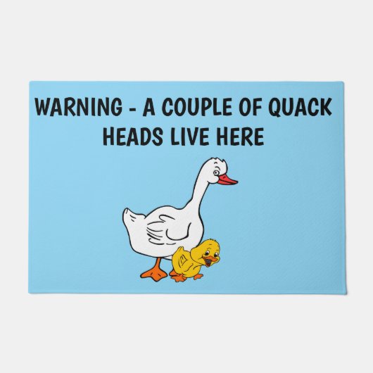 QUACK HEAD DUCKS FUßMATTE (Vorderseite)