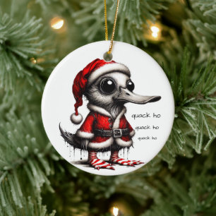Quack Ho Duck Christmas Keramik Ornament