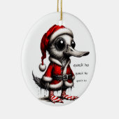 Quack Ho Duck Christmas Keramik Ornament (Rechts)
