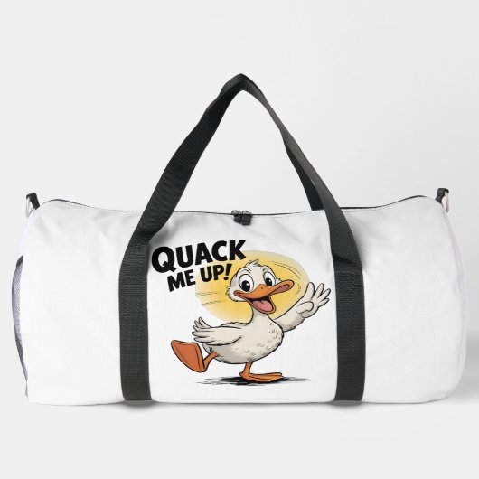 Quack Me Up Funny Duck Design Duffle Bag (Rückseite)