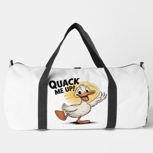 Quack mich auf lustiges Enten-Design Duffle Bag (Vorderseite)
