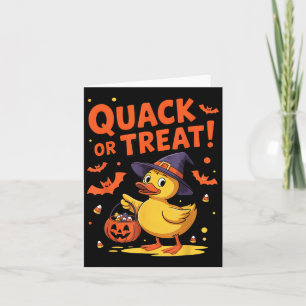 Quack oder Leckerei Funny Rubber Duck Duckie Hallo Karte