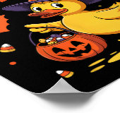 Quack oder Leckerei Funny Rubber Duck Duckie Hallo Poster (Ecke)