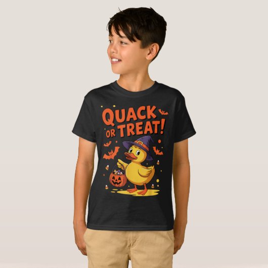 Quack oder Leckerei Funny Rubber Duck Duckie Hallo T-Shirt (Vorne ganz)