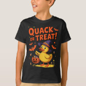 Quack oder Leckerei Funny Rubber Duck Duckie Hallo T-Shirt (Vorderseite)