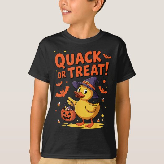 Quack oder Leckerei Funny Rubber Duck Duckie Hallo T-Shirt (Vorderseite)