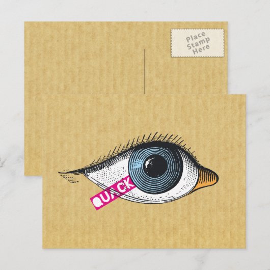 Quack-Postkarte Postkarte (Vorne/Hinten)
