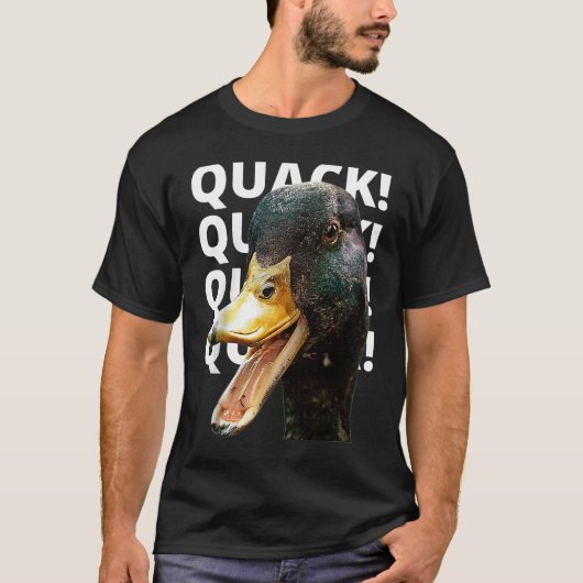 Quack Quack for Duck Raglan Baseball T-Shirt (Vorderseite)