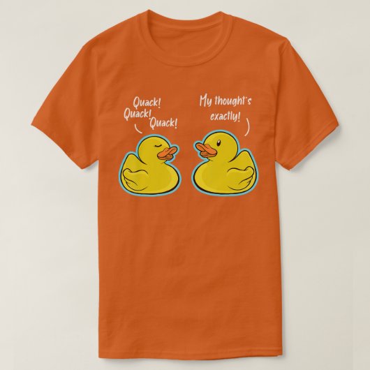 Quack Quack Quack Duck Conversation Ducks T-Shirt (Design vorne)