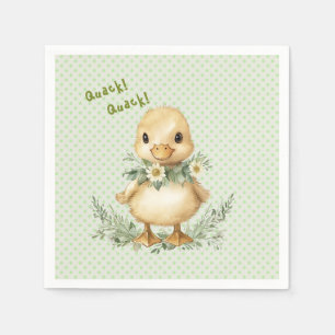 Quack! Quack! Sagt die Ente! Baby Shower  Serviette