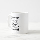 Quack Süchtig Lustiger Becher Kaffeetasse (Vorderseite Links)