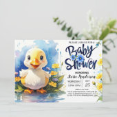 Quack-tastic Baby Shower Magic-Einladung Einladung (Stehend Vorderseite)