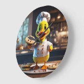 Quack-tastisches Süßungsmittel Große Wanduhr (Winkel)