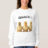 Quack Three Ducklings Row Art Sweatshirt (Vorderseite)