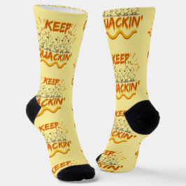 Quack weiter (Tanzen) Lustiger Entenwitz Socken