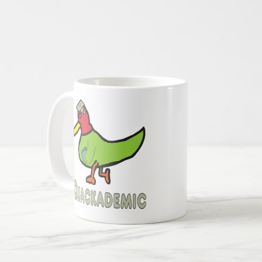 quackademisch kaffeetasse (Vorderseite Links)