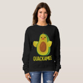 Quackamole I Quack Duck chick goose Avocado Sweatshirt (Vorne ganz)
