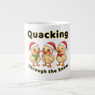 Quacken durch den Schnee | Lustige Kawaii-Ente Jumbo-Tasse