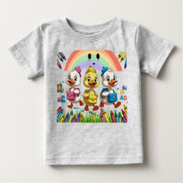 "Quacken in den Kindergarten!" - Niedlicher Entenp Baby T-shirt