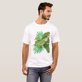 Quacker parrot with leaves T-Shirt (Vorne ganz)