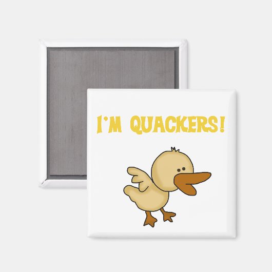 Quackers Duck Tshirts und Geschenke Magnet (Vorderseite/Rückseite)