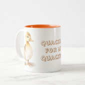Quackers for my quackers zweifarbige tasse (Vorderseite Links)