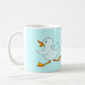 Quackers hellblaue Ente Tasse (Links)
