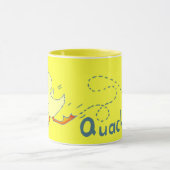 Quackers hellgelbe Ente Tasse (Zentrum)