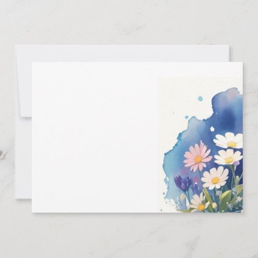 Quacking Blue Baby Dusche Einladung (Rückseite)