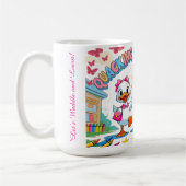 "Quacking Kindergarten – Cute Duck Back-to-School Kaffeetasse (Links)