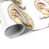 Quacking Xmas Duck Letter Q Weihnachten Geschenkpapier (Rolleneckpunkt)