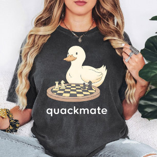 Quackmate-Enten-Schach lustiger Witz T-Shirt