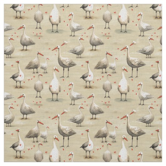 Quacks: Whimsy Gänse Stoff (Muster)