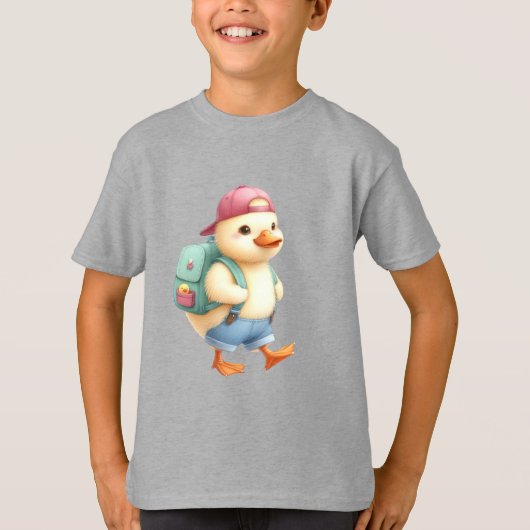 Quacky Back to School Boy's T - Shirt (Vorderseite)