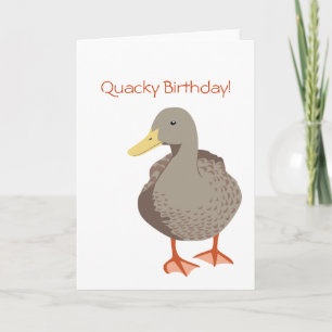 Quacky Birthday Grußkarte Karte