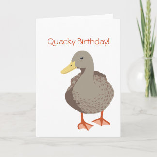 Quacky Birthday Grußkarte Karte