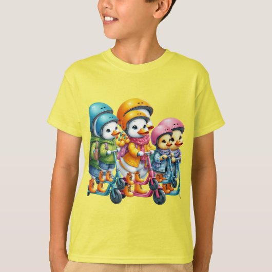 Quacky Friends Back to School Boys T-Shirt (Vorderseite)