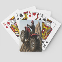 Quad-Abenteuer-Spielkarten