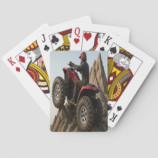 Quad-Abenteuer-Spielkarten Spielkarten (Rückseite)