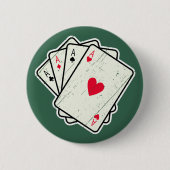 Quad Aces: Alle 4 Lucky Ace Cards Button (Vorderseite)