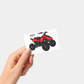 Quad atv Cartoon Illustration Ausweis (Handheld)