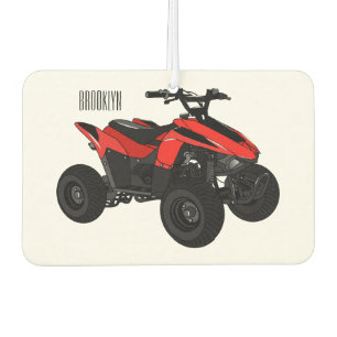 Quad atv Cartoon Illustration Autolufterfrischer