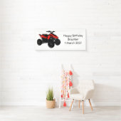 Quad atv Cartoon Illustration Banner (Insitu)
