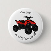 Quad atv Cartoon Illustration Button (Vorderseite)