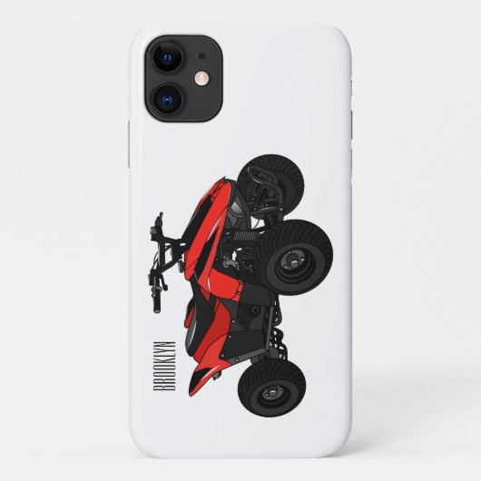 Quad atv Cartoon Illustration Case-Mate iPhone Hülle (Rückseite)